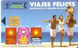 CP-079 VIAJES FELICES DE FECHA 4/96 Y TIRADA 246000  CHIP F -5 - Commemorative Advertisment