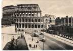 Italia 1952. Francobollo Da L. 10 Raro (filigrana Ruota)  Su Cartolina  Di  ROMA  -  Via Dei Fori Imperiali E Colosseo. - Kolosseum