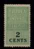 ERITREA  - CENT. 2 - Revenue Stamps