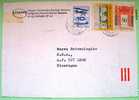 Hungary 1996 Cover To Nicaragua - Castle Marstonsvar In Brunswick - Plane - Brieven En Documenten