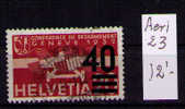 SUIZA 1935-1938 YVERT POSTE AERIENNE Nº 23 - Oblitérés