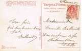 Postal Barcelona 1912 A Francia. Vista Mundial Palace - Lettres & Documents