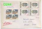 PORTUGAL # 1129x4 + 1413x4 - Used 1991 - Caixa # 8 - Lettres & Documents