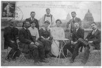 Un Groupe D'organisateurs Sur La Terrasse Du Médical Hôtel - Salud, Hospitales