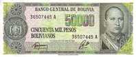 BOLIVIE   50 000 Pesos Bolivianos  Daté Du 05-06-1984    **** BILLET  NEUF ***** - Bolivië