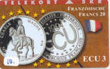 Denmark ECU FRANCE (18) PIECES ET MONNAIES MONNAIE COINS MONEY PRIVE 2.000 EX CHARLE MAGNE * TELECARTE - Postzegels & Munten