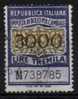 1981 / 84  IMPOSTA DI BOLLO PER CAMBIALI - LIRE 3.000 - Fil. Stelle - Revenue Stamps