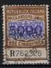 1981 / 84  IMPOSTA DI BOLLO PER CAMBIALI - LIRE 5.000 - Fil. Stelle - Revenue Stamps