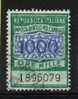 1963 / 81  IMPOSTA DI BOLLO PER CAMBIALI - LIRE 1.000 - Fil. Stelle - Revenue Stamps