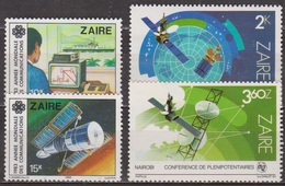 Conférence De L'U.I.T à Nairobi - ZAIRE - Satellites - Communications Avec Un Bateau - N° 1138-1143-1154-1155 - 1983 - Used Stamps