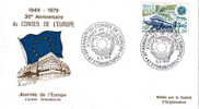Enveloppe + Carte 30e Anniversaire Du Conseil De L´Europe / Journée De L´Europe - Strasbourg 5/5/79 - Institutions Européennes