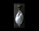 Elégant Pendentif Central Argent Et Nacre / Oyster Shell And Silver Pendant - Pendentifs