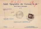 Santa Sofia Di Romagna  13.04.1933 - Card Cartolina - " Stab. Tipograf. Dei Comuni Di S.A. "   Firma - Publicité