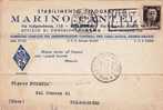 Bologna  27.10.1939   -  Card Cartolina -   " Stab. Tipogr. Marino Cantelli " - Firma - Publicity