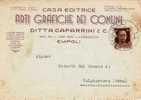 EMPOLI  20.08.1942   -  Card Cartolina -   "Ditta Casa Editr. Caparrini & C.  " - Firma - Publicity