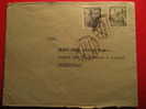 MELILLA 1955 A Barcelona 2 Sellos Stamps Franco Sobre Cover Enveloppe España Africa - Spanish Morocco