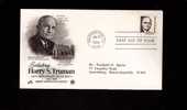 FDC Harry S. Truman - Scott # 1862 - 1981-1990