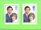 PHQ53 1981 Royal Wedding - Set Of 2 Mint - Cartes PHQ