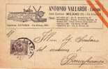 CATANIA   28.02.1926   -  Card Cartolina -   " Ditta  Antonio  VALLARDI - Editore   " -  FIRMA - Reclame