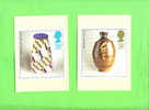 PHQ105 1987 Studio Pottery - Set Of 4 Mint - Cartes PHQ