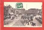 NICE - La Place Massena ( Tramway , Attelages , Voitures  ) - Transport Urbain - Auto, Autobus Et Tramway