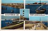 CPSM PORT-LA-NOUVELLE-17/07/59-MULTIVUES-CIRCULEE - Port La Nouvelle