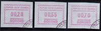 PAPOUASIE. Premiere Serie Frama ATM .  3 T-p Oblit.  Annee 1991.  Cote 12.00 €.Serie Complete - Automaatzegels [ATM]