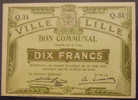 Lille 59 10 Francs Pirot 59-1604 R1   TTB - Bonds & Basic Needs