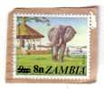 ELEPHANT ( Zambia Stamp On Paper ) - Eléphants