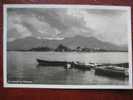 Chiemsee Frauenwörth - Boote Fraueninsel - Chiemgauer Alpen