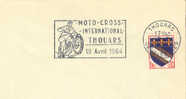 1964 France  79 Thouars   Motociclismo Motocyclisme Motorcycling  Motocross Sur Lettre - Motorfietsen