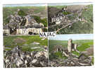 "En Avion Au Dessus De .. NAJAC ", Aveyron ; Vue Générale ;l'Eglise, Le Chateau Fort (XIIIe S.); + Cachet De 1965, TB ! - Najac