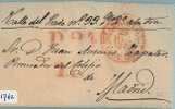 VOORLOPER * HANDGESCHEVEN BRIEF Uit 1846 Van AREVALO  Aan De Procureur Te MADRID ESPANA SPAIN  (1762) - ...-1850 Prephilately