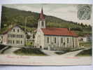 Vallorbe  Souvenir  Guggenheim 4647 1906 Colorisée Eglise Catholique - Orbe