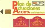 CP-178 TARJETA DE PLAN DE ACTUACIONES  DE TIRADA 26500 - Commemorative Advertisment