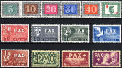 Switzerland #293-305 + B145 Mint Hinged Set From 1945 - Nuevos