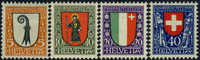 Switzerland B25-28 Mint Hinged Set From 1924 - Unused Stamps