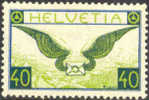 Switzerland C14 XF Mint Hinged Airmail From 1929, Expertized - Nuevos