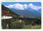 CPSM. SALLANCHES. LE VIEUX PONT DE SAINT MARTIN. DATEE 1992. - Sallanches