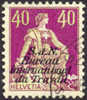 Switzerland 3O17 Used Intl. Labor Bureau 40c Official From 1928 - Service