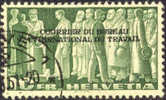 Switzerland 3O82 Used Intl. Labor Bureau Official From 1944 - Dienstzegels