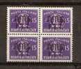 1949 TRIESTE A REC. AUTORIZZATO QUARTINA MNH ** RR1090 - Eilsendung (Eilpost)