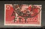 1947-48 TRIESTE USATO ESPRESSO 25 LIRE - RR1149 - Correo Urgente