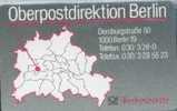 # GERMANY A42_91 Oberpostdirektion Berlin 6 Gd 12.91 Tres Bon Etat - A + AD-Series : Publicitarias De Telekom AG Alemania