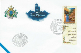 FDC SAN MARINO JOUR DE LA LANGUE ITALIENNE - CHIENS - Autres & Non Classés