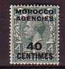 P3528 - BRITISH COLONIES MOROCCO II FRENCH ZONE Yv N°6 * - Britisch-Levant