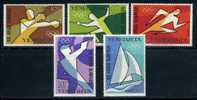 VENEZUELA 1968  Olympic Games Cpl Set Of 5 Yvert Cat. N° Air 951/55  MINT NO GUM - Verano 1968: México