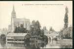 Abside De L'Eglise Notre-Dame Et Les Petits Ponts. (Lavoir +  Péniche) - Sable Sur Sarthe