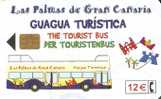 CP-253 TARJETA GUAGUA TURISTICA  DEL 6/02 Y DE TIRADA 51300 - Commemorative Advertisment