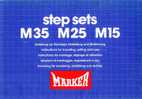 Libretto Istruzioni Montaggio Attacchi Da Sci MARKER M35,M25,M15-Ski Bindings-Fixations De Skis-1980's- - Other & Unclassified